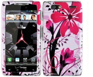 PINK SPLASH FLOWER Premium Design Protector Hard Cover Case for Motorola Droid RAZR MAXX XT916 Android Smartphone [Verizon]: Cell Phones & Accessories