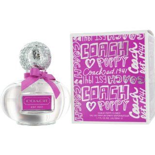 Coach Poppy Flower Eau de Parfum Spray for Women, 1.7 Ounce : Coach Perfume Poppy : Beauty