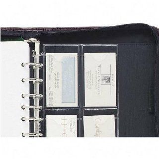 Day Timer 87225 Business Card Holders for Looseleaf Planners, 5 1/2 x 8 1/2, 5/Pack : Business Card Book : Office Products