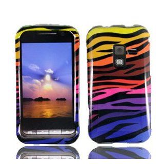 For Metro PCS Samsung Attain R920 D600 Conquer 4g Accessory   Color Zebra Design Hard Case Protector Cover + Free Lf Stylus Pen: Cell Phones & Accessories
