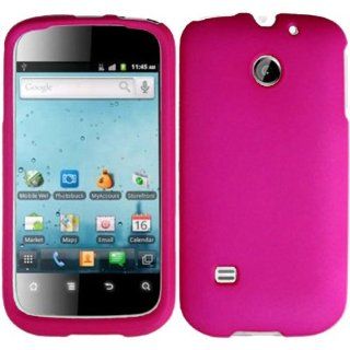Hot Pink Hard Case Cover for Straighttalk Huawei Ascend 2 II M865C: Cell Phones & Accessories