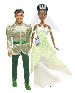 Disney Princess and Prince Tiana and Prince Naveen Doll Set: Toys & Games