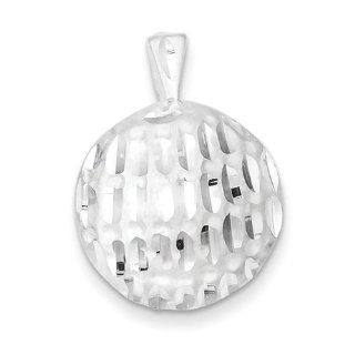 925 Sterling Silver Golf Ball Charm 27mmx20mm: Jewelry