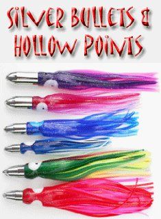 Silver Bullet and Hollow Point Jet Head 7" Inch Trolling Lure Package : Fishing Skirted Lures : Sports & Outdoors