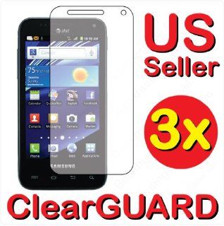 3x Premium Clear LCD Screen Protector Cover Guard Shield Protective Film Kit (3 Pieces) For Samsung Captivate Glide Gidim SGH i927: Cell Phones & Accessories