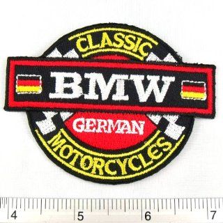 Classic BMW Germany Racing Car Team Iron on Patch Embroidered Racing DIY T shirt Jacket 2.5x3.25": Everything Else