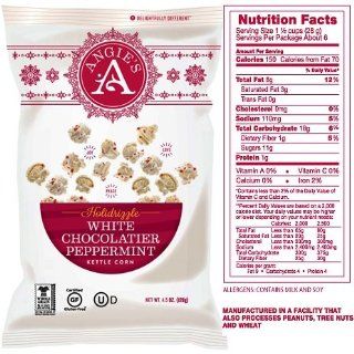 Angie's Kettle Corn, White Chocolate Peppermint, 12x4.5 Oz : Corn Chips And Crisps : Grocery & Gourmet Food