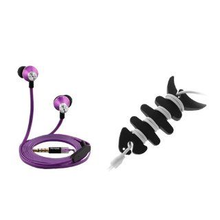 iKross Purple In Ear 3.5mm Noise Isolation Stereo Earbuds with Microphone + Black Headset Wrap for Nokia Lumia 610, Lumia 635, Lumia Icon (929), Lumia 1520, Lumia 2520, Lumia 1020, Lumia 520 Smartphone, Cell Phone, Tablet, and MP3 Player: Cell Phones &