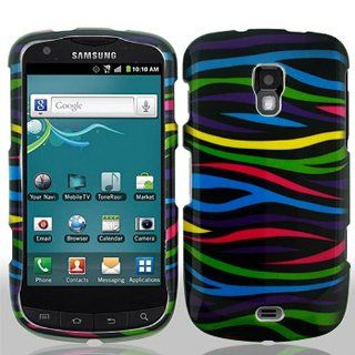 Rainbow Zebra Stripe Hard Cover Case for Samsung Galaxy S Aviator SCH R930: Cell Phones & Accessories