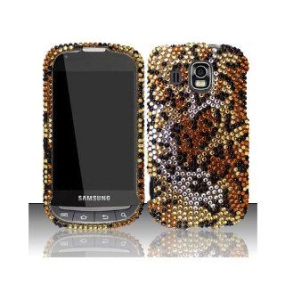 Yellow Cheetah Bling Gem Jeweled Crystal Cover Case for Samsung Transform Ultra SPH M930: Cell Phones & Accessories