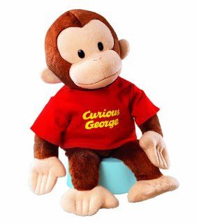 Russ Berrie Curious George with Red Shirt 16" Plush: Toys & Games