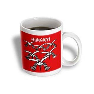 3dRose Hungry Mosquitoes Ceramic Mug, 11 Ounce: Kitchen & Dining