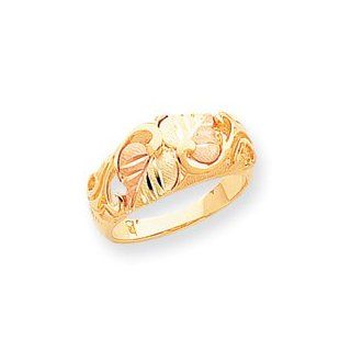 10k Tri color Black Hills Gold Ladies Band Ring   Size 6   JewelryWeb: Jewelry