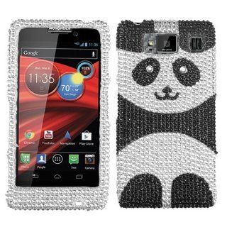 MYBAT Playful Panda Diamante Phone Protector Cover for MOTOROLA XT926M (Droid Razr Maxx HD): Cell Phones & Accessories