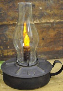 Candle Kitchen Lantern   Battery Operated Timer Distressed Black Finish   Primitive Country Rustic Lighting : Decorative Candle Lanterns : Everything Else