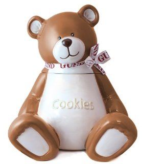 Beary Special Treats Large 13.5 Inch Ceramic Teddy Bear Cookie Jar by Gund: Kitchen & Dining