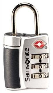 Samsonite Luggage 3 Dial Travel Sentry Combo Lock, Silver, One Size: Clothing