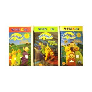 Teletubbies (Set of 3 Vhs) Dance with Teletubbies, Nursery Rhymes, Here Come the Teletubbies.: PBS KIDS: Books