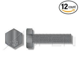 (12pcs) Metric DIN 933 M20X100 Hex Head Cap Screw with Full Thread Class 10 Steel Ships Free in USA: Cap Screws And Hex Bolts: Industrial & Scientific