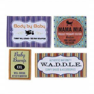 Maternity Woven Shirt Label Stickers for Baby Pregnancy