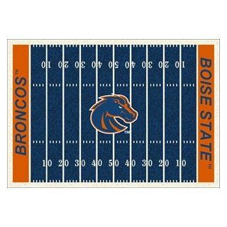 Boise State Broncos Home Field Rug Broncos (End Zone Color Orange)   Sports Fan Area Rugs