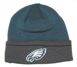 Philadelphia Eagles NFL Reebok Two Tone Cuffed Knit Beanie Hat  Sports Fan Beanies  Sports & Outdoors