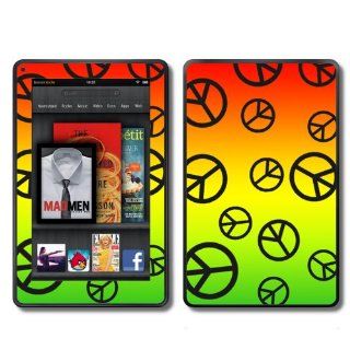 Kindle Fire Skins Kit   Peace Signs Logos Love Colorful   Skins Decals. (This will only fit the Kindle Fire). 