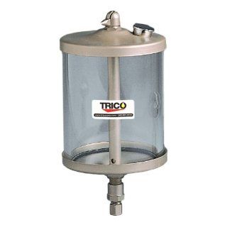 Trico 35563 Brass Full Flow Dispenser with Heavy Wall Acrylic Plastic Reservoir, 1 pt Capacity, 3/4" 16 Mounting Stud, 4 7/16" Diameter x 8" Height: Adhesive Dispensers: Industrial & Scientific