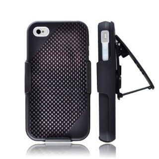 Gmatrix Commuter Series Hybrid Case&holster for Iphone 4&4s   Free Screen Protector & Stylus (Black&Black): Sports & Outdoors