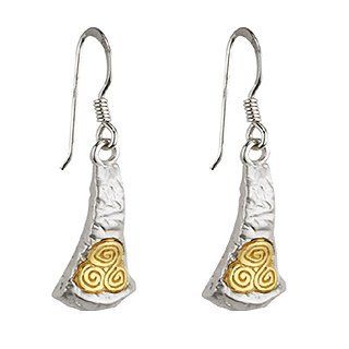 [CJS33018] Sterling Silver Newgrange Drop Earrings   Failte: Jewelry