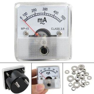 MP 45 AC 0 500mA Current Analog Panel Meter Ammeter: Home Improvement