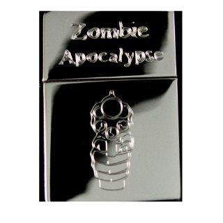 Lighter   Zombie Apocalypse with Gun Zippo 250 High Polish Chrome (Engraved By Hip Flask Plus): Sports & Outdoors