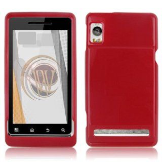Motorola Droid 2 Global (A956) Protector Case   Red Cell Phones & Accessories