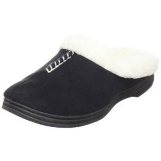 Dearfoams Women's Df983 Scuff Slipper,Black,Small / 5 6 B(M): Shoes