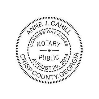 NEW IMPRUE Round Self Inking NOTARY SEAL RUBBER STAMP   Georgia : Business Stamps : Office Products