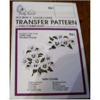 Hot Iron Transfer Pattern #961 Poppy Boquets (For Punch Embroidery, Needlepoint Canvas, Textile Painting & Other Crafts): Pretty Punch: Books