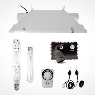 JD Lightings Dimmable 600W HPS + MH Digital Grow Light W/ 6" LARGE Air Cool Reflector Grow Light System. Digital Ballast + MH & HPS Bulb + 6" LARGE Air Cooled Hood + Machanical Timer + Heavy Duty Rope : Plant Growing Light Fixtures : Patio, L