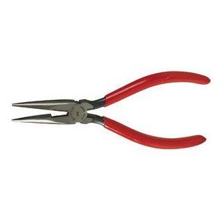 Xcelite 51NCGBK Forged Alloy Steel Needle Nose Plier with Side Cutter, Serrated Jaw, 6" Length, 1 7/8" Jaw Length, Red Cushion Grip Handle: Industrial & Scientific