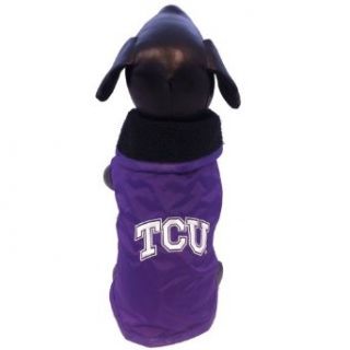 NCAA Texas Christian Horned Frogs All Weather Resistant Protective Dog Outerwear, XX Small: Sports & Outdoors