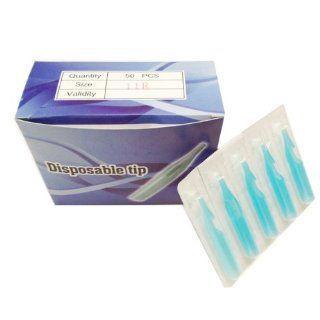 100 Pcs Blue Color 11 Rt Disposable Tattoo Tips Professional Tattoo Supplies: Health & Personal Care