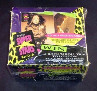 1991 Pro Set Music Superstars Series 1 Trading Card Box 36 Packs Sports Collectibles