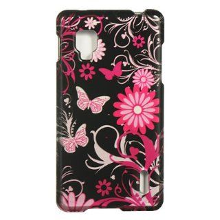 Dream Wireless CALGLS970PKBF Slim and Stylish Design Case for the LG Optimus G (Sprint)/LS970   Retail Packaging   Pink Butterfly: Cell Phones & Accessories