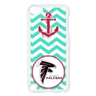 NFL Atlanta Falcons IPod Touch 5th Case Cover Chevron Pattern Anchor Stirp Ipod 5 Cases Green Red: Electronics