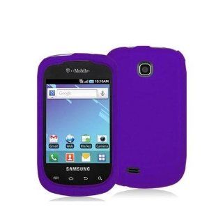 Fosmon Protective Soft Silicone Skin Case for Samsung Dart T499 (Purple): Cell Phones & Accessories