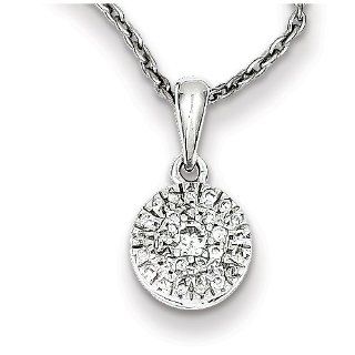 Sterling Silver Diamond Necklace, Best Quality Free Gift Box Satisfaction Guaranteed: Jewelry