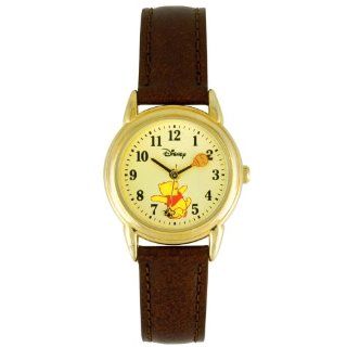 Disney Winnie the Pooh Women's Analog Watch with Leather Strap WTP044: Watches