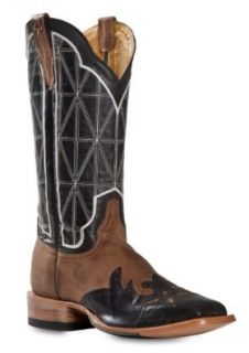 Cinch Men's Classic Mad Dog Stained Glass Wingtip Cowboy Boot Square Toe: Shoes