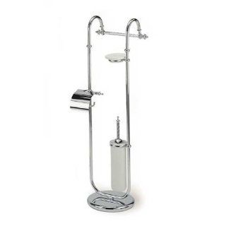 Giunone Free Standing Classic Style Four Function Bathroom Butler Finish Gold   Bathroom Accessory Sets