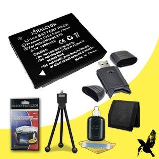 Halcyon 1200 mAH Lithium Ion Replacement DMW BCK7 Battery + Memory Card Wallet + SDHC Card USB Reader + Deluxe Starter Kit for Panasonic DMC FH25 16.1MP Digital Camera and Panasonic DMW BCK7: Electronics