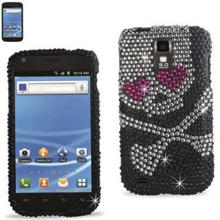 Reiko RKDPC SAMT989 03 Premium Rhinestone Diamond Bedazzled Bling Hard Shell Snap On Protector Case Cover for T Mobile Models and Galaxy S2   1 Pack   Retail Packaging   Multi: Cell Phones & Accessories